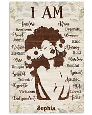 AFRO GIRL - CUSTOM NAME 11x17 Poster front