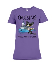 CRUISING BECAUSE MURDER IS WRONG Premium Fit Ladies Tee tile
