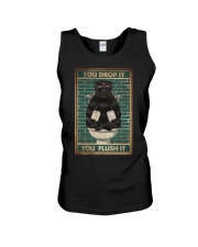 YOU DROP IT YOU FLUSH IT Unisex Tank tile