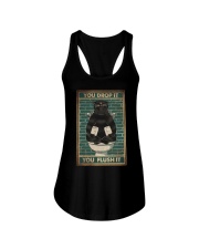 YOU DROP IT YOU FLUSH IT Ladies Flowy Tank tile