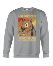 CAMPING AND RUM BECAUSE MURDER IS WRONG Crewneck Sweatshirt tile
