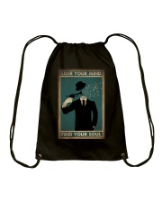LOSE YOUR MIND FIND YOUR SOUL Drawstring Bag tile