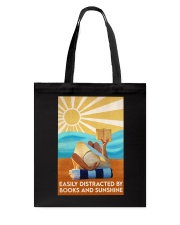EASILY DISTRACTED BY BOOKS AND SUNSHINE Tote Bag tile