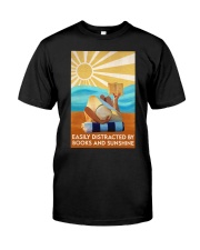 EASILY DISTRACTED BY BOOKS AND SUNSHINE Classic T-Shirt tile