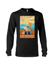 EASILY DISTRACTED BY BOOKS AND SUNSHINE Long Sleeve Tee tile