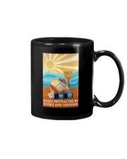EASILY DISTRACTED BY BOOKS AND SUNSHINE Mug tile