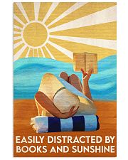 EASILY DISTRACTED BY BOOKS AND SUNSHINE 11x17 Poster front