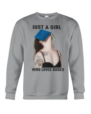 JUST A GIRL WHO LOVES BOOKS Crewneck Sweatshirt tile