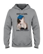 JUST A GIRL WHO LOVES BOOKS Hooded Sweatshirt tile