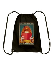 IT'S A BEAUTIFUL DAY TO READ BOOKS Drawstring Bag tile