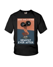 AND SHE LIFTED HEAVILY EVER AFTER Youth T-Shirt tile