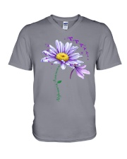 ALZHEIMER AWARENESS V-Neck T-Shirt tile