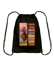 YOU DON'T STOP RIDING Drawstring Bag tile