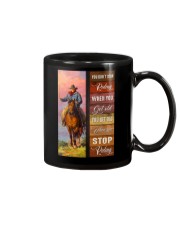 YOU DON'T STOP RIDING Mug tile