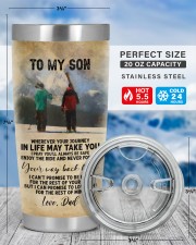 FATHER AND SON SKIING PARTNERS FOR LIFE 20oz Tumbler aos-20oz-tumbler-lifestyle-front-49