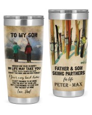 FATHER AND SON SKIING PARTNERS FOR LIFE 20oz Tumbler front