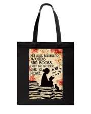 HER SOUL BELONGS TO WORDS Tote Bag tile