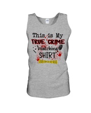 THIS IS MY TRUE CRIME WATCHING SHIRT Unisex Tank tile