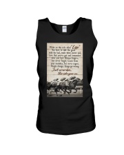 JUST REMEMBER THE RIDE GO ON Unisex Tank tile