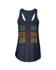 DRINK DRANK DRUNK Ladies Flowy Tank tile