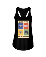 JUST FIVE MORE MINUTES Ladies Flowy Tank tile