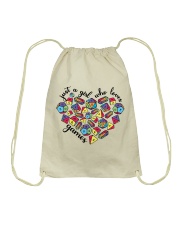 JUST A GIRL WHO LOVES GAMING Drawstring Bag tile
