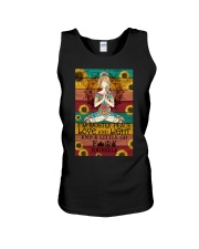 I'M MOSTLY PEACE LOVE LIGHT Unisex Tank tile