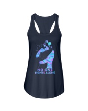 NO ONE FIGHT ALONE Ladies Flowy Tank tile