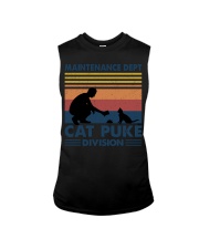 MAINTENANCE DEPT CAT PUKE DIVISION Sleeveless Tee tile