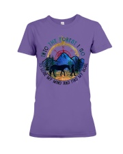 INTO THE FOREST I GO TO LOSE MY MIND Premium Fit Ladies Tee tile