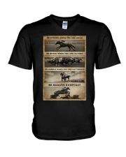 BE STRONG WHEN YOU ARE WEAK V-Neck T-Shirt tile