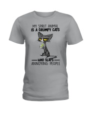 MY SPIRIT ANIMAL IS A GRUMPY CATS Ladies T-Shirt tile