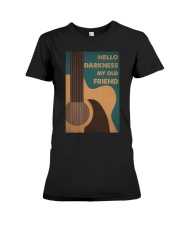 HELLO DARKNESS MY OLD FRIEND Premium Fit Ladies Tee tile