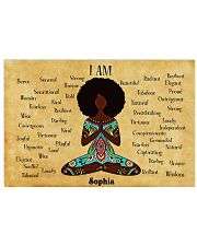 YOGA AFRO - I AM - CUSTOM NAME 24x16 Poster front