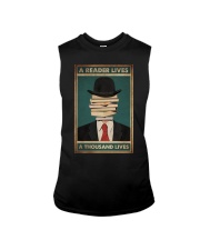 A READER LIVES A THOUSAND LIVES Sleeveless Tee tile