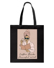 COFFEE BOOKS PEACEFUL MIND Tote Bag tile
