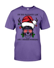 ON THE NAUGHTY LIST AND REGRET NOTHING Premium Fit Mens Tee tile