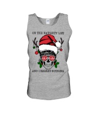 ON THE NAUGHTY LIST AND REGRET NOTHING Unisex Tank tile