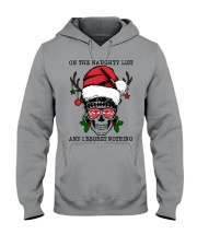 ON THE NAUGHTY LIST AND REGRET NOTHING Hooded Sweatshirt tile