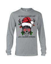 ON THE NAUGHTY LIST AND REGRET NOTHING Long Sleeve Tee tile
