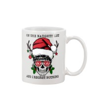 ON THE NAUGHTY LIST AND REGRET NOTHING Mug tile