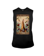MY RELIGION IS SIMPLE Sleeveless Tee tile