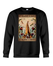 MY RELIGION IS SIMPLE Crewneck Sweatshirt tile