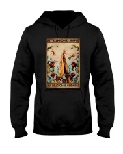MY RELIGION IS SIMPLE Hooded Sweatshirt tile
