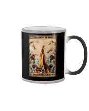 MY RELIGION IS SIMPLE Color Changing Mug tile