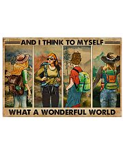 AND I THINK TO MYSELF WHAT A WONDERFUL WORLD 17x11 Poster front