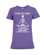 TO DO LIST TODAY Premium Fit Ladies Tee tile
