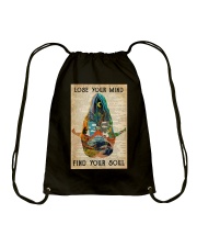 LOSE YOUR MIND FIND YOUR SOUL Drawstring Bag tile