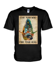 LOSE YOUR MIND FIND YOUR SOUL V-Neck T-Shirt tile