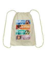 BE STRONG WHEN YOU ARE WEAK Drawstring Bag tile
